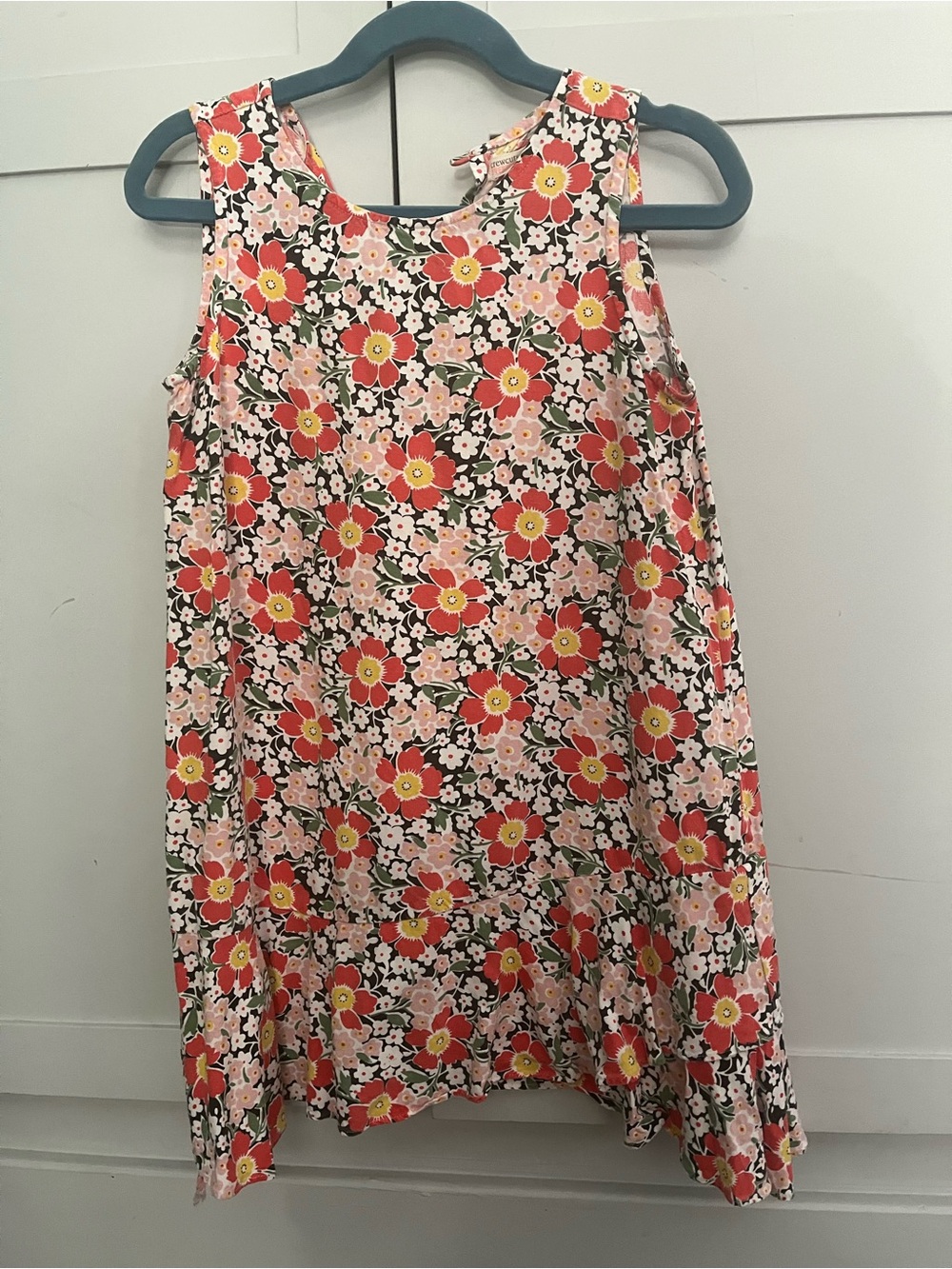Crewcuts Floral Dress in Red, Yellow, Black, Pink, Green